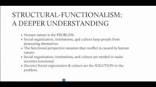 Introducing Structural Functionalism [upl. by Acinoda]