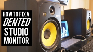 MUSIC PRODUCERS  How To Fix A Dented Studio Monitor or Speaker [upl. by Lien222]