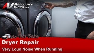 LG Dryer Repair  Very Loud Noise When Running  Drum Supports [upl. by Valtin]