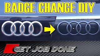 Changing Original EMBLEM BADGE to Blacked Out Tutorial [upl. by Devi]