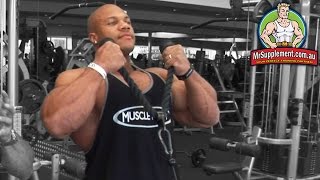 Phil Heaths Cable Hammer  Bicep Exercise 3 [upl. by Appilihp498]