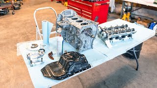 How To Rebuild A Car Engine 4B11T [upl. by Ykroc]