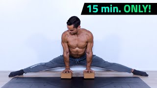 15 Minute Middle Split Routine  Hip Stretches All Levels [upl. by Nerhe]