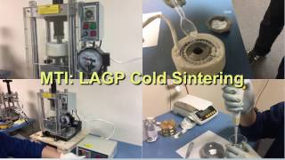 LAGP Cold Sintering Process Paste to Pellet [upl. by Aisatsan743]