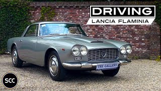 LANCIA FLAMINIA GT 2800 3C 1964  Test drive in top gear with V6 engine sound  SCC TV [upl. by Angie642]