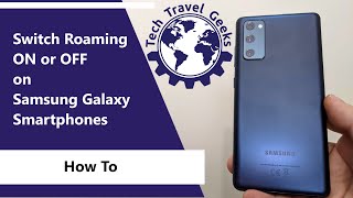 How To Switch Data Roaming ON or OFF on Samsung Galaxy Smartphones [upl. by Agnot]