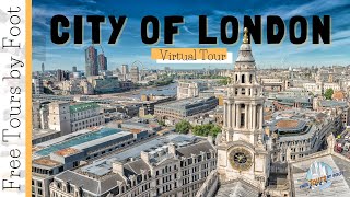 City of London Walking Tour 4k  Free Tours by Foot [upl. by Fulbert]