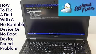 How To Fix A Dell With A No Bootable Device Or No Boot Device Found Problem by Certified Technician [upl. by Naahs]