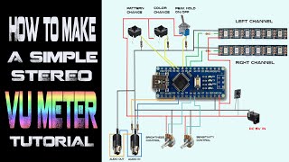 DIY MAKING STEREO VU METER [upl. by Zeus]