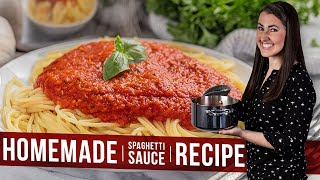 Homemade Spaghetti Sauce Recipe [upl. by Sedaiuqlem]