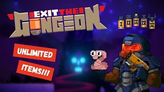 How to get UNLIMITED ITEMS  Exit the Gungeon [upl. by Sedberry631]