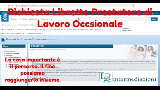 Richiesta Libretto famiglia INPS per Prestatori di lavoro Occasionale [upl. by Ecinnej]