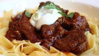 Beef Goulash  Hungarian Beef Goulash Recipe  Paprika Beef Stew [upl. by Ymme]