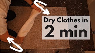 How to Dry Clothes FAST Quick Method That Actually Works [upl. by Haiacim]