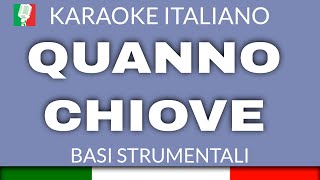 PINO DANIELE  QUANNO CHIOVE  KARAOKE STRUMENTI REALI base karaoke italiano🎤 [upl. by Aig541]