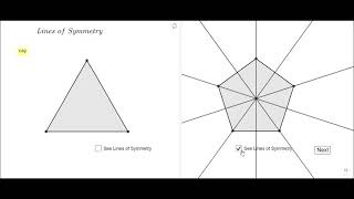 Regular Polygons Lines of Symmetry [upl. by Enylrac]