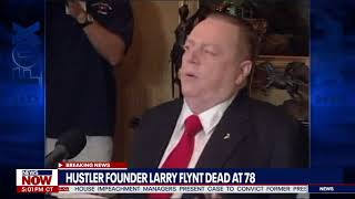 Larry Flynt Hustler Founder Dead At 78  NewsNOW from FOX [upl. by Atsirhcal834]