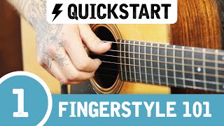 The BEST Beginner Fingerstyle Guitar Lesson [upl. by Dimitris]