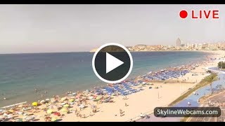 Live Webcam from Benidorm  Spain [upl. by Enilrac]