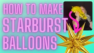 EVERYTHING you need to know about how to use starburst balloons  How to inflate foil cone balloons [upl. by Sula]