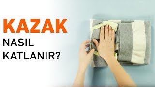 Kazak Nasıl Katlanır  Pratik Kazak Katlama Yöntemi [upl. by Faustine]