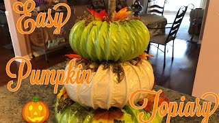 Fall Diy Pumpkin Topiary So Easy 2019 [upl. by Ennair]