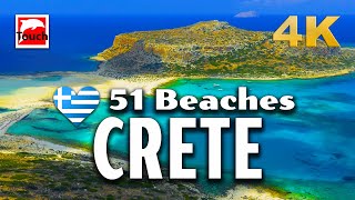 51 Best Beaches of West CRETE Greece 4K ► Top Places amp Secret Beaches in Europe touchgreece [upl. by Haldis850]