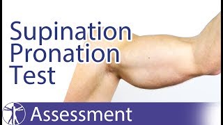 Supination Pronation Test  Distal Biceps Tendon Rupture [upl. by Lewison]