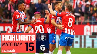 GIRONA FC  VALENCIA CF 21  RESUMEN [upl. by Nylrahs]