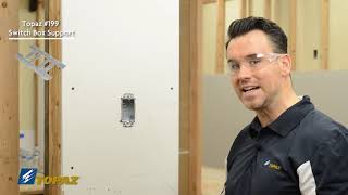 Electrical Switch Box Support Installation [upl. by Arramat]