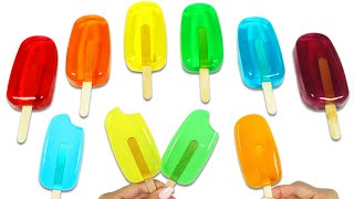 How to Make Easy Rainbow Jello Gummy Popsicles [upl. by Bohon]