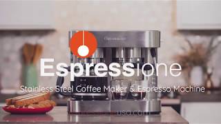 Espressione Stainless Steel Combination Espresso Machine amp 10 Cup Drip Coffee Maker [upl. by Lander]