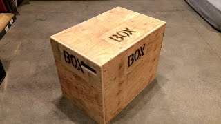 How To Build An Easy 3in1 CrossFit Jump Box With A Single Sheet Of Plywood Video [upl. by Chamberlain]