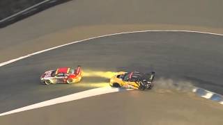 Great GT Finish Laguna Seca Vette Crash [upl. by Glynn]