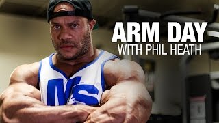 Arm Day with 5X Mr Olympia Phil Heath  Training Tips [upl. by Immat873]