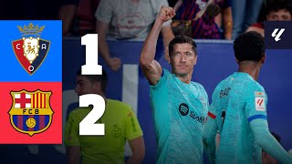 OSASUNA 12 BARÇA  LALIGA 202324 MD4 [upl. by Sedicla]