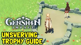 Genshin Impact Unswerving Trophy Guide Secret Heart Shaped Island Coop Luxurious Chest [upl. by Rehpoitsirhc]