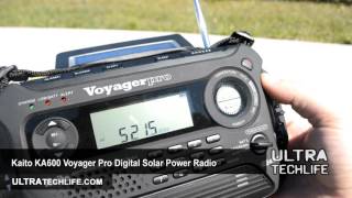 Kaito KA600 AMFMSWNOAA Emergency Solar Radio Review [upl. by Adnah]