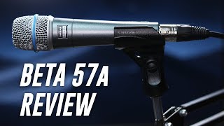 Shure Beta 57a Dynamic Mic Review  Test [upl. by Amorette]