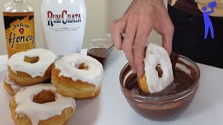 Drunken Donuts  Cooking with Booze  Tipsy Bartender [upl. by Macintyre]