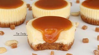 MINI CARAMEL CHEESECAKE RECIPE  So Simple Way To Make The Perfect Cheesecake  Top Tasty Recipes [upl. by Lorant585]