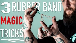 3 EASY Rubber Band Magic Tricks  Learn them FAST [upl. by Reggis]