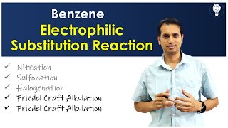 Benzene Part 7 Electrophilic Substitution Reactions  Friedel Crafts Alkylation and Acylation [upl. by Sidalg577]