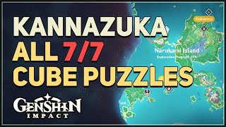 All 7 Kannazuka Cube Puzzles Genshin Impact [upl. by Ansela986]