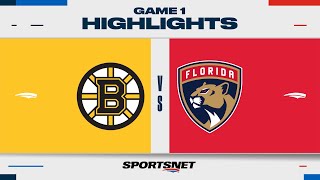 NHL Game 1 Highlights  Bruins vs Panthers  May 6 2024 [upl. by Hickie]