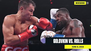 FULL FIGHT  Gennadiy quotGGGquot Golovkin vs Steve Rolls DAZN REWIND [upl. by Marlow]