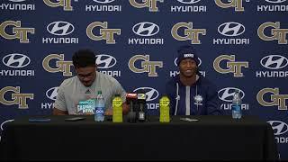 GT Football Gasparilla Bowl StudentAthletes Press Conference [upl. by Lorelei]