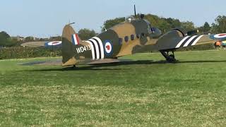 Avro Anson at the Victory show Cosby 2023 Liberator74 [upl. by Narih787]