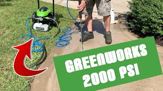 Greenworks 2000 PSI Electric Pressure Washer from Lowes Review [upl. by Mount]