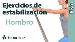 Ejercicios de estabilización para lesiones y rehabilitación de hombro [upl. by Constance]